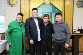 Встреча с участником СВО Зуфара Миназимовича Тимаева в мечети с прихожанами