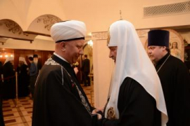 Муфтий Альбир хазрат Крганов поздравил Патриарха Московского и Всея Руси Кирилла с годовщиной Интронизации
