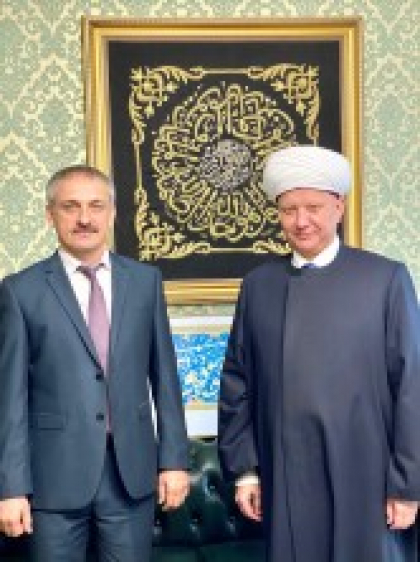 Министр по национальной политике и делам религий Дагестана встретился с Муфтием Москвы Альбиром хазратом Кргановы