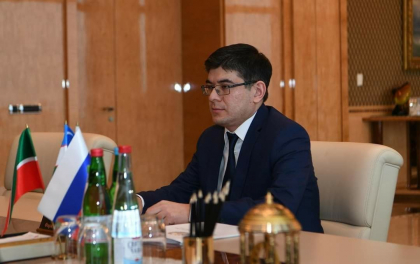 Поздравление генконсулу Узбекистана в Казани Фариддину Насриеву